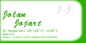 jolan jojart business card